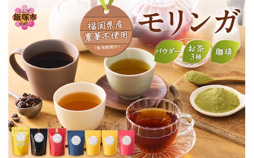 モリンガ珈琲・モリンガ茶3種モリンガパウダーゴールド【C8-014】