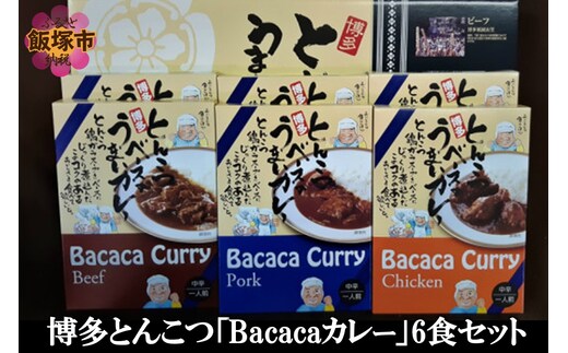 博多とんこつ「Bacacaカレー」6食セット【A5-255】