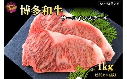 【A4-A5ランク】博多和牛サーロインステーキ 1kg【D6-006】
