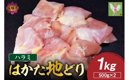 はかた地どり ハラミ 1kg(500g×2)【A-847】