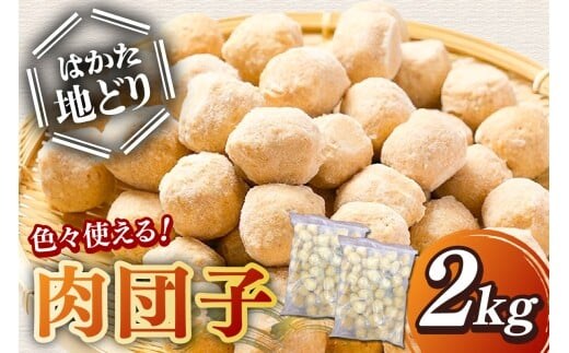 はかた地どり 肉団子 2kg(1kg×2袋)【A5-530】