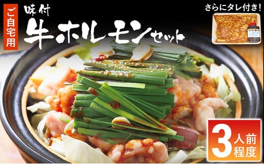 ホルモン鍋用 味付牛ホルモンセット（3人前程度）