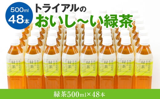 トライアルのおいし～い緑茶（500ml×48本）