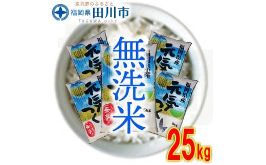福岡県産元気つくし 無洗米 25kg お取り寄せグルメ お取り寄せ 福岡 お土産 九州 ご当地グルメ 福岡土産 取り寄せ 福岡県 食品