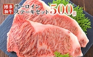 博多和牛サーロインステーキセット 500g(250g×2枚)
