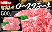 数量限定　博多和牛ロースステーキ２枚入　500g