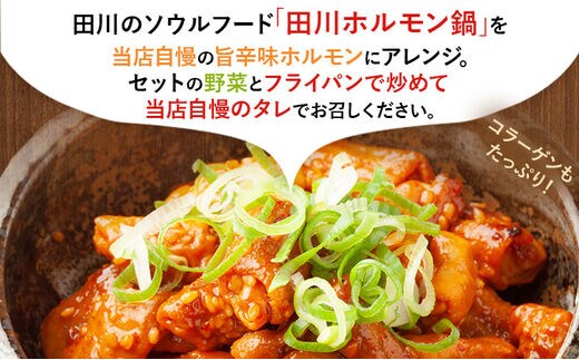 旨辛ホルモン鉄板焼きセット（４人前程度） | dショッピングふるさと