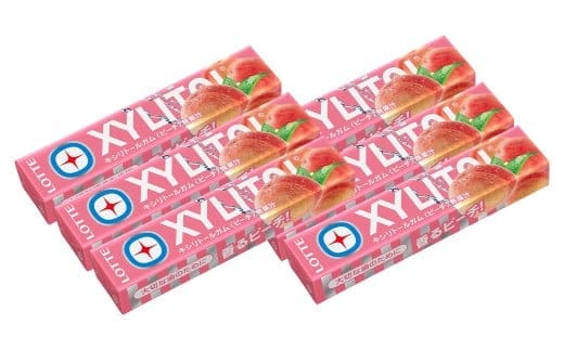 ロッテ キシリトールガム ピーチ 14粒×6個 計84粒 ガム キシリトール 虫歯予防 歯ぐきケア お菓子 おやつ LOTTE 株式会社ロッテ 福岡県 筑後市 【2026年1月上旬以降順次発送】