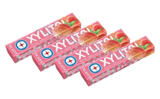 ロッテ キシリトールガム ピーチ 14粒×4個 計56粒 ガム キシリトール 虫歯予防 歯ぐきケア お菓子 おやつ LOTTE 株式会社ロッテ 福岡県 筑後市 【2026年1月上旬以降順次発送】