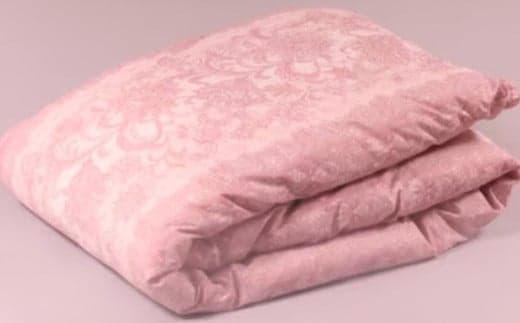 シングル 羽毛 肌掛け ふとん ( ダウン85% ・ 充填量300g ・ ピンク ・ ベージュ系 ) 訳あり 柄おまかせ 洗える羽毛 ふとん 羽毛布団 収納ケース付き 良質 ダックダウン 布団 福岡県 筑後市