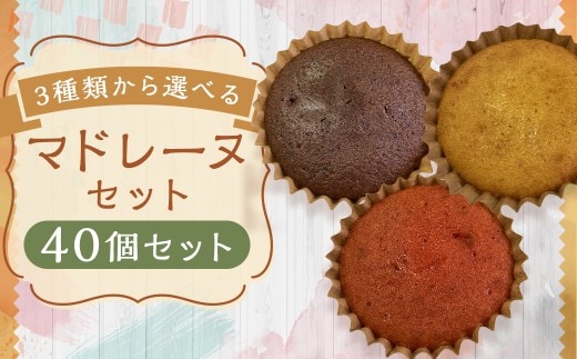 【3種類から選べる】 マドレーヌ 40個 プレーン ・ チョコ ・ イチゴ風味 もったいないスイーツ スポンジの耳で作った 訳あり アウトレット / スイーツ デザート お菓子 おかし 菓子 焼き菓子 焼菓子 ギフト セット 詰め合わせ 福岡県 筑後市