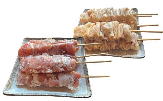 ジャンボ焼き鳥 [鶏皮・鶏モモセット10本]100g×10本(鶏皮5本・鶏モモ5本)計約1kg 焼きとり やきとり とりかわ 鶏もも とりもも 冷凍 ダルム屋