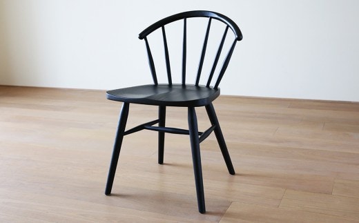 高野木工 UN CHAIR アンチェア オーク黒塗装 【5年保証】 ウィンザーチェア チェア 椅子 木製 木 インテリア 家具 九州 福岡県 筑後市