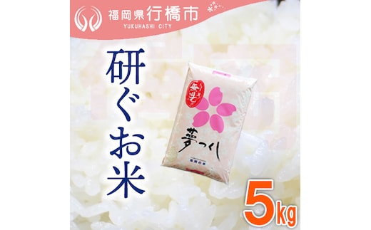 AF-015 福岡県産夢つくし【研ぐお米】5kg