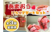 CZ-006 定期便【あまおう満喫】いちごデザートセット_全３回定期便