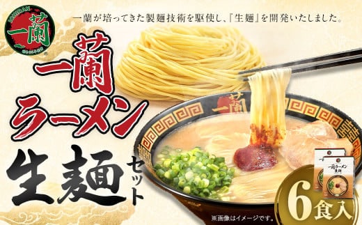 【寄附額改定↓】一蘭ラーメン生麺セット(6食入)一蘭 ラーメン 生麺 麺 豚骨 詰め合わせ