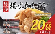 博多揚げホルモン(20袋セット) ホルモン 国産豚 唐揚げ おつまみ 送料無料