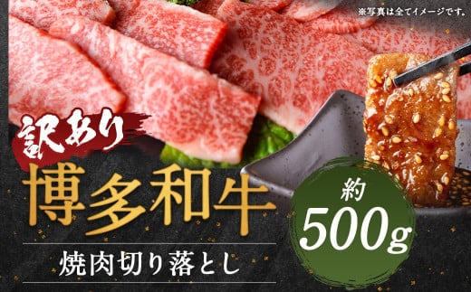 【訳あり】博多和牛焼肉切り落とし 約500g
