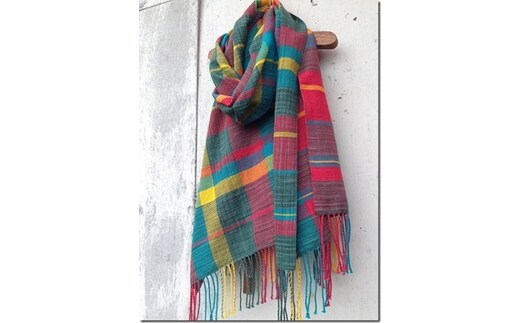 ito to iro 手染め・手織り仕上「ストール」メリノウール100%ストール【2】 ファッション小物 