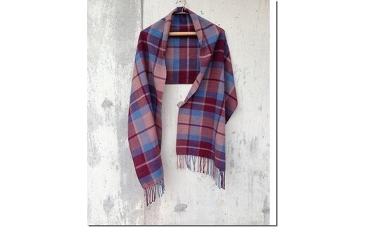 ito to iro 手染め・手織り仕上 メリノウール100％ ストール【3】 ファッション小物 