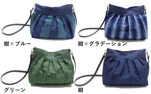 畳縁 ショルダー ファッション カバン ショルダーバッグ 紺