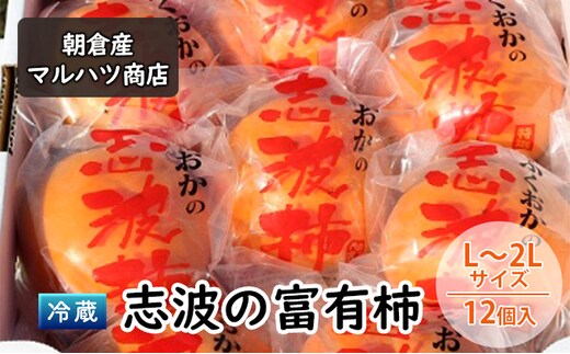 柿 冷蔵 志波の富有柿 L～2Lサイズ×12個入 マルハツ商店 配送不可：離島 果物類 かき 