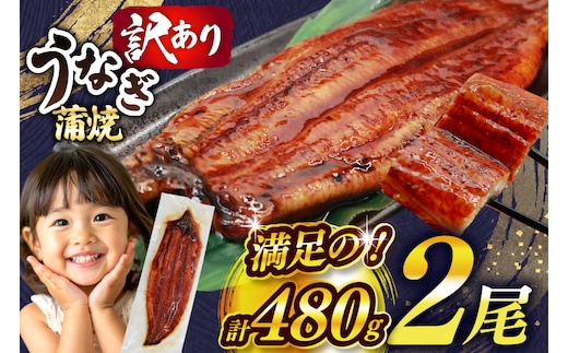 うなぎ 訳あり 蒲焼 特大 肉厚 2尾 計480g 小分け タレ 山椒付き [大黒物産 福岡県 宇美町 um40bak830045] 不揃い 規格外 鰻 ウナギ unagi うなぎ蒲焼 鰻蒲焼き 蒲焼き かば焼き 真空パック 個包装 冷凍 8000円 8000 8000円以下 8000円以内