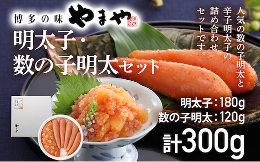 やまや 明太子・数の子明太子セット 鯑 かずのこ 辛子明太子 プレゼント ギフト 贈答用 福岡県 土産 定番 おすすめ 海鮮 魚介