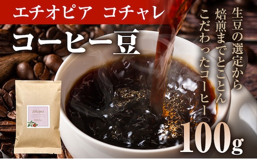 コーヒー豆 エチオピア イルガチェフ コチャレ ナチュラル 100g お試し 自家焙煎 ドリンク 飲料
