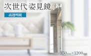 次世代姿見鏡（高透明鏡） 選べる 350×1200mm DIY用 姿見 ミラー 全身 上下フレーム 全身鏡 フランス サンゴバン社 姿見ミラー 九鏡