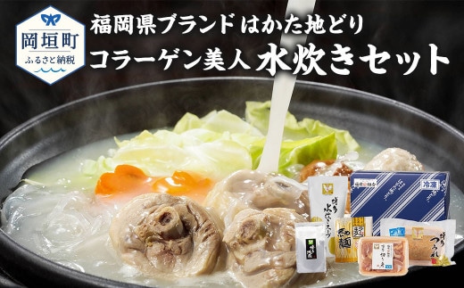 福岡県ブランド はかた地どり コラーゲン美人 水炊きセット 2~3人前