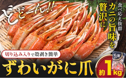 ずわいがに爪 約 1kg《30日以内に出荷予定(土日祝除く)》福岡県 鞍手郡 小竹町 蟹 かに 蟹爪 かに爪 株式会社吉浦コーポレーション---ktk_foo_34_1kg---