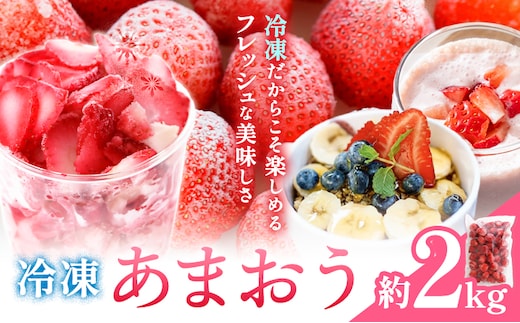 冷凍 あまおう 約2kg 《90日以内に出荷予定(土日祝除く)》福岡県 鞍手郡 小竹町 いちご あまおう フルーツ 果物 冷凍---sc_ffsra_90d_26_14500_2kg---
