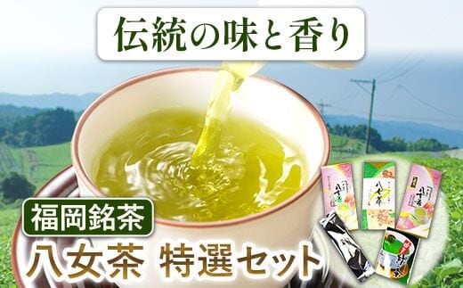 福岡銘茶八女茶 5種特選セット 株式会社マル五《30日以内に出荷予定(土日祝除く)》福岡県 鞍手郡 鞍手町 お茶 緑茶 茶 冷茶 煎茶---skr_mrgtksncha_30d_r7_16000_1s---