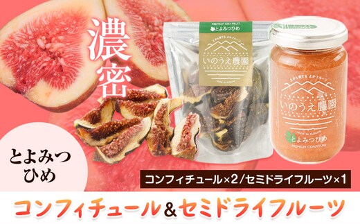 コンフィチュール＆セミドライフルーツ とよみつひめ いのうえ農園 株式会社アジア開発貿易《30日以内に出荷予定(土日祝除く)》福岡県 鞍手郡 鞍手町 ドライフルーツ いちじく イチジク 無花果 フルーツ くだもの 果物 ジャム---skr_ccncsd_30d_r7_15500_t---