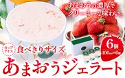 あまおうジェラート 100ml×6個 南国フルーツ株式会社《4月上旬-4月末頃出荷》福岡県 鞍手町 あまおう いちご ジェラート 果物 送料無料---skr_fnngkzt_ac4_26_16500_6i---