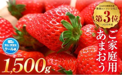 ★2027年出荷分★あまおう いちご 1500g フルーツ 【先行予約】【着日指定不可】《2月中旬-3月中旬頃出荷》ふるさと納税 いちご 福岡県 鞍手郡 【鞍手町】---kr_ckramar_q2_26_13000_1500g---