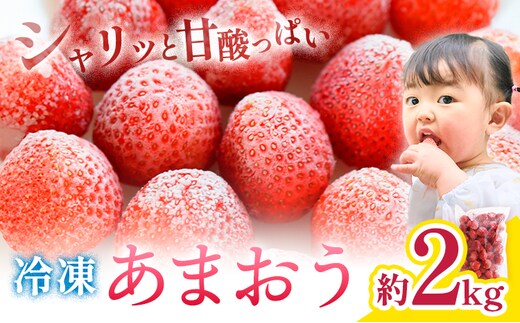 冷凍 あまおう 約2kg 《90日以内に出荷予定(土日祝除く)》福岡県 鞍手郡 鞍手町 いちご あまおう フルーツ 果物 冷凍---skr_ffsra_90d_26_14500_2kg---