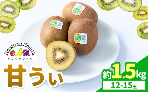 キウイ 甘うぃ 約1.5kg 南国フルーツ株式会社【26年度出荷】《10月下旬-11月末頃出荷》福岡県 鞍手町 あまおう 福岡県産 キウイ フルーツ キウイフルーツ 果物---skr_nngka_cf10_26_11500_15i---