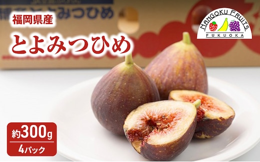 いちじく 福岡限定!ブランド いちじく「とよみつひめ」約300g×4パック 無花果 フルーツ 果物 ※配送不可:離島