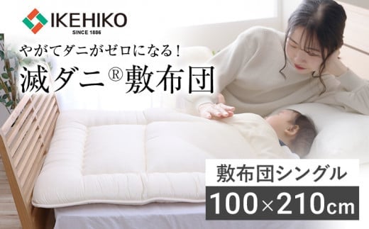 敷布団 布団 シングル やがてダニがゼロになる滅ダニ敷布団 シングル100×210cm 福岡県 大木町 AA340