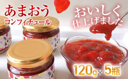 あまおうコンフィチュール120ｇ×5瓶 BD12