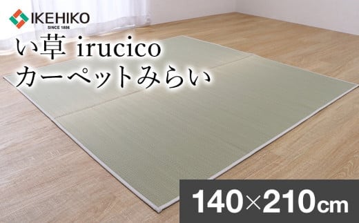 い草irucicoカーペットみらい140×210ｃｍ AA337