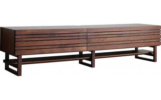 【開梱・設置】エルドラ テレビボードH脚 210cm ブラウン AL256