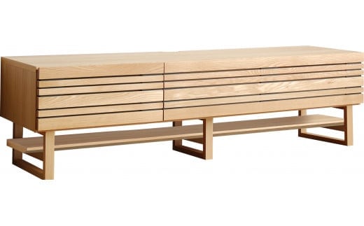 【開梱・設置】エルドラ テレビボードH脚 180cm ナチュラル AL253