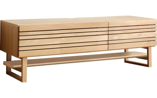 【開梱・設置】エルドラ テレビボードH脚 150cm ナチュラル AL251