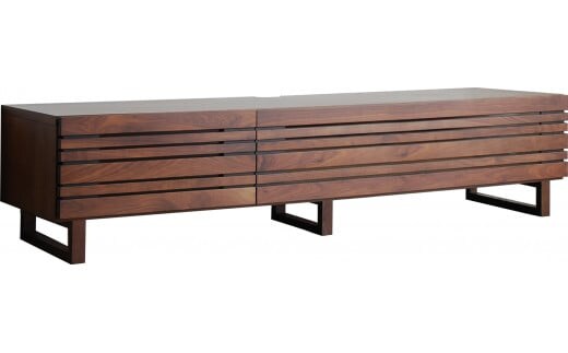 【開梱・設置】エルドラ テレビボードL脚 180cm ブラウン AL248