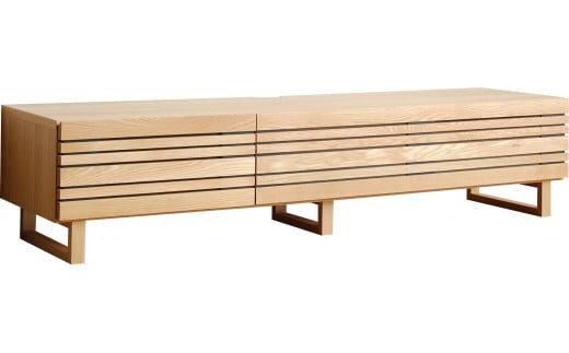 【開梱・設置】エルドラ テレビボードL脚 180cm ナチュラル AL247