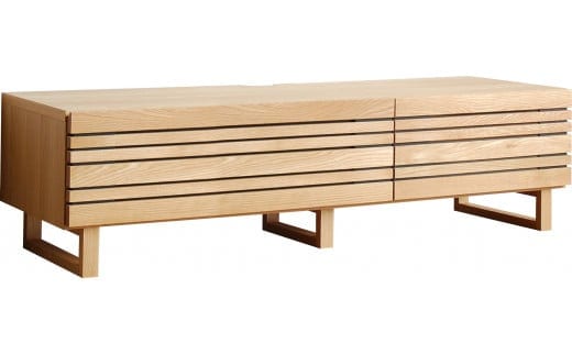 【開梱・設置】エルドラ テレビボードL脚 150cm ナチュラル AL245