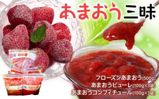 あまおう三昧（フローズンあまおう、あまおうピューレ、あまおうコンフィチュール） BD04